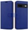 iCatchy for Google Pixel 7 Case Leather Wallet Book Flip Folio Stand View Cover with Card Slots and Kickstand for Google Pixel 7 Phone Cover (Blue)
