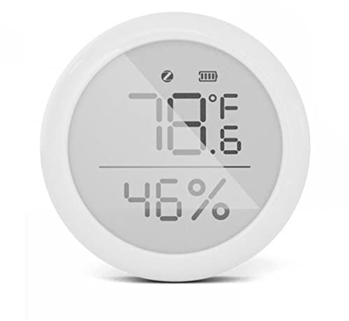 Nicfaky Tuya ZigBee Sensor de temperatura y humedad pantalla LCD Termómetro higrómetro interior Control de inteligente