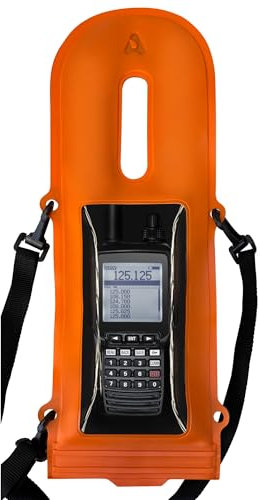 Aquapac Extra Strong Lash Down Pro VHF Waterproof Case, 2 Way Radio, Shoulder Strap or Adjustable 3 Way Harness, Double Ziplock Closure, 2 Colours, Eco Friendly, 5 Year Warranty, Professional