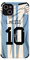 Slrioks Messi Jersey Phone Case Soccer Case for iPhone 14 13 12 11 Pro Max Plus Mini Xr Xs X 7 8 6 Thin Leather Silicone Shockproof