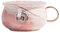 KAIGOBOX Keramik-Suppenschalen mit Griff und Deckel, Suppenbehälter, Tassen, niedliche Katze/rosa Marmorierung, Suppentassen, Schüssel für Ramen, Haferflocken, Nudeln, Suppe, Früchte, 652 ml (Rosa)
