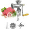 mingchengheng Tritacarne manuale in acciaio inox taglia 5, tritacarne portatile con 1 attacco per salsiccia, tritacarne manuale in lega di alluminio per carne di maiale, pollo, pepe