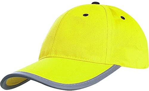 Luxylei Reflective Baseball Cap High Visibility Safety Hat Work Safety Helmet Washable Hat Safety Traffic Cap