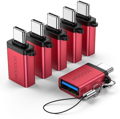 MOGOOD USB C to USB Adapter Thunderbolt 3.0 OTG Adapter Type C Plug to USB 3.0 Female Adapter Type C Thunderbolt 4 OTG Converter for Apple MacBook Pro,Samsung Galaxy S22 S23