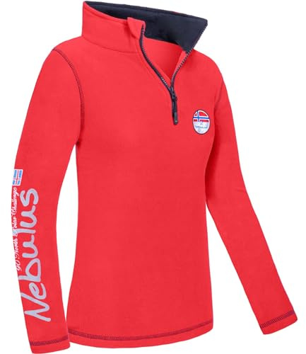Nebulus Damen Fleecepullover Brent, Warmer Pullover, Pulli aus Fleece mit Half Zip Reißverschluss