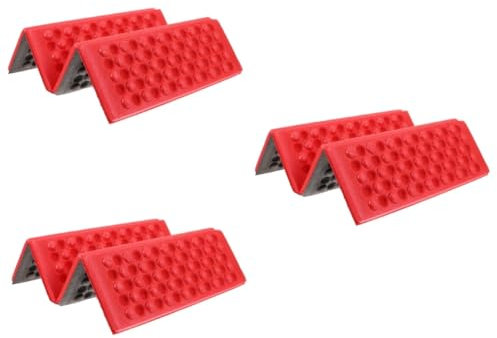 VANZACK 3 Stücke Tragbare Falten Camping Matte Pad Rot Xpe Komfortable Outdoor Sitz Kissen Kompakte Für Wandern