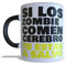 Taza cerámica Si los zombies comen cerebros estás a salvo. Taza divertida. Regalo. Cumpleaños. Aniversario.