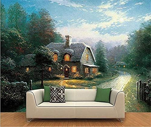 Thomas Land Landschaft 3D Tapete Wohnzimmer Wandbild Ölgemälde Sofa Hintergrund 3D Tapete Effekt Tv Sofa Die Fototapete Wandbild Wohnzimmer Schlafzimmer-350cm×256cm