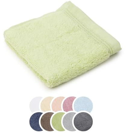 liebling Seiftuch luxuriöse Baumwolle Zero Twist, Serie Lille, 600 gr. / m², 30 x 30 cm, 60 Grad, Ultra weich, saugstark, Farbe: hellgrün