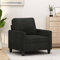 LAPOOH Sessel Schwarz 60 cm Stoff, Relaxsessel, Fernsehsessel, Kinosessel, Gaming Couch - 359151