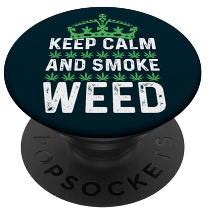 Entspann Dich Cannabis Bubatz Weed Hanfsamen 420 THC Hanf PopSockets mit austauschbarem PopGrip