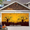 Hiseng Halloween Garagentor Banner, Halloween Deko Outdoor Große Halloween Garage Dekorationen, Gruselige Halloween Banner Dekorationen Rot für Halloween Party (150x200cm,Toter Baum)