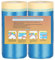 LLPT Bâche de Protection Peinture | 2 Rouleaux 90 cm x 25 m | Film de Masquage Autocollant Peintre | Ruban de Masquage Scotch | Protection Murs & Voitures contre Poussière et Éclaboussures (CMF90)
