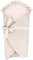 TupTam Unisex Baby Einschlagdecke mit Schleife, Farbe: Musselin/Beige, Größe: 70 x 70 cm