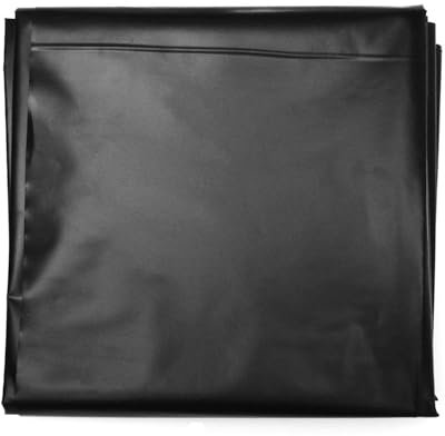 Strapazierfähige schwarze Teichfolie, 4 x 6 m, flexibel, 0,12 mm dick, UV-Schutz, ideal für Koiteiche, Garten, Schwimmbäder, 4 x 6 m Größe