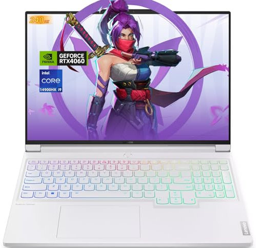 Lenovo Legion 7i Gaming Laptop, with Office Pro Lifetime License, Intel i9-14900HX(Up to 5.80 GHz), GeForce RTX 4060, 16 240Hz WQXGA, 64 GB DDR5, 1 TB SSD, Windows 11 Pro, w/Jawfoal Accessories