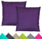 JACK 2er Set 40x40cm Outdoor Kissenhülle Kissenbezug Wasserfest Sitzkissen Lounge Kissen Garten Stuhl Lotus Effekt, Farbe:Violett