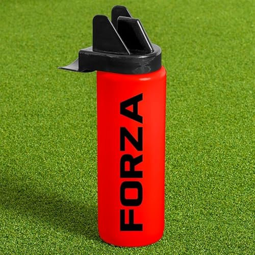 FORZA 1L Team Hygiene Water Bottles | BPA Free Sports Water Bottles with Contactless Nozzle - Ideal for Sports Teams (Red, Pack of 1)