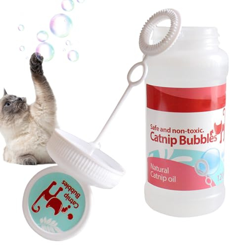 Seifenblasen für Katzen, Katzenminze, Katzenspielzeug mit Katzenminzduft, Seifenblasen, Katzenspielzeug mit Katzenminzgeschmack, große Kapazität