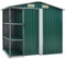Snsowed Capanno da Giardino con Scaffali Verde 205x130x183 cm in Ferro,Capanno da Giardino,Capanno Attrezzi da Giardino,Casetta da Giardino-47104