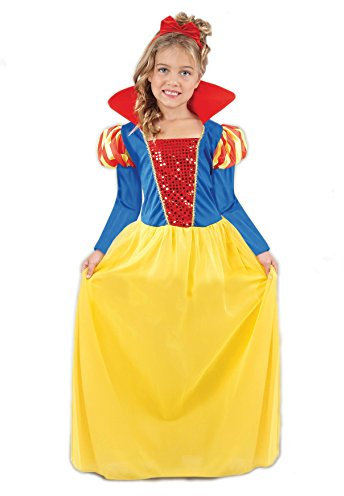 Ciao- Biancaneve Costume Travestimento Bambina, Giallo/Rosso/Blu, 3-4 anni, 18270.3-4