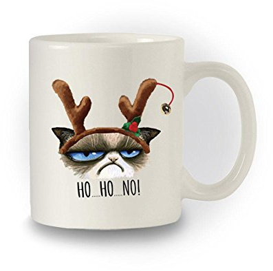 Christmas Funny 'Ho.Ho.No!' Grump Cat Inspired Mug