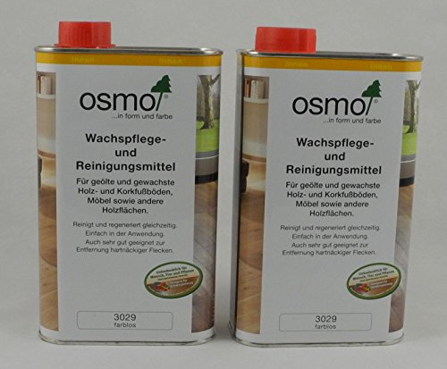 Osmo Spar-Set 2x Wachspflege & Reinigunsmittel farblos 1l