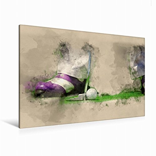 Premium Textil-Leinwand 120 x 80 cm Quer-Format Golf ist wunderbar | Wandbild, HD-Bild auf Keilrahmen, Fertigbild auf hochwertigem Vlies, Leinwanddruck von Peter Roder
