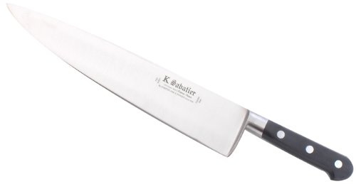 K SABATIER - Cuisine 30 Cm Gamme Authentique - Acier Inoxydable - Manche Noir - 100% Forge - Entièrement Fabrique en France