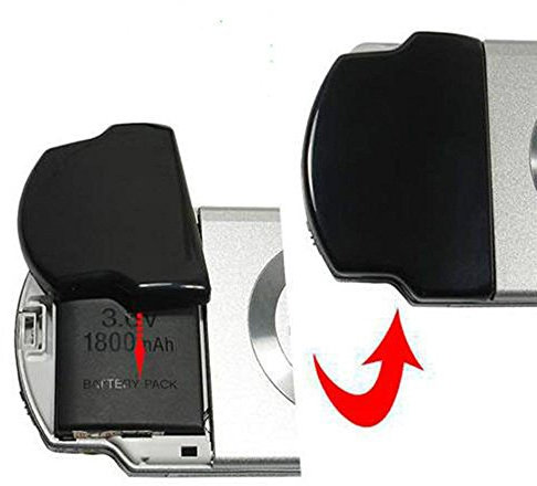 Couvercle de porte arrière de batterie pour PSP 2000 2001 3000 3001 Pièces de rechange Noir