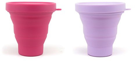 Pusteblumen-Becher Menstruationstasse 2er Set - Desinfektionsmittel zur Reinigung der Menstruationstasse