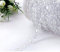 Yulakes 30 m Rolle Kristall-ähnliche Perlenkette für Kronleuchter, Hochzeit, Dekoration, Weihnachtsbaum, Basteldekoration, 10 mm