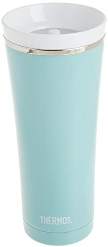 Thermos Sipp - Vaso de viaje de acero inoxidable de 16 onzas, turquesa mate