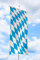 Deitert Bundesland-Flagge Bayern – 120x300 cm Bayern-Flagge (Raute), Bannerfahne aus reißfestem Polyester, Bayern-Fahne mit Doppelsicherheitsnaht gesäumt