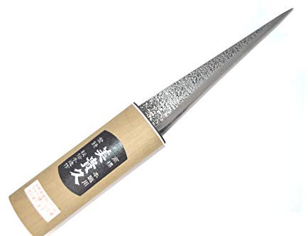 Katana - Coltello giapponese da cucina in legno per intaglio del ghiaccio, forgiato a mano in Giappone (2 colori di lame)