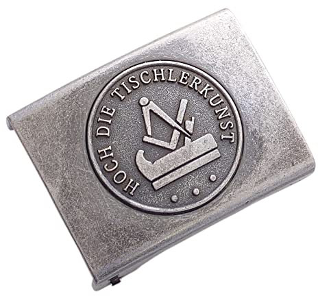 GravurManufakturBerlin Koppelschloss Tischler Handwerk Zunftzeichen Meister, Meisterschüler, Geselle, Lehrling, Alt-Meister vintage