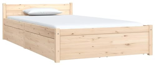 vidaXL Bett mit Schubladen 90x200 cm
