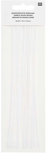 Kerzendochte gewachst, 20 St?ck a 20 cm