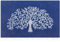 AOAOPQ Front Door Mats Indoor Washable Floor Mat Inside Heavy Duty Non Slip Entrance Rug Shoes Scraper Absorbent Thin Door Blue Mat