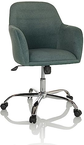 hjh OFFICE Bürostuhl SOLAO 300 Stoff höhenverstellbarer Drehstuhl mit weicher Sitzpolsterung, 719232, Dunkelgrün