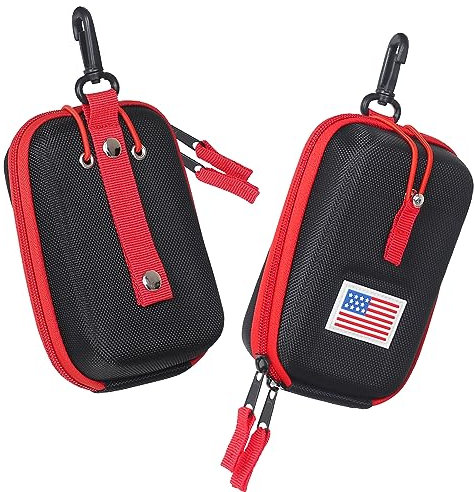 LZFAN Golf Entfernungsmesser Hartschale EVA kompatibel mit Bushnell/Callaway/Tectectec V2 V3 V4 V5 Pro X2 Pro XE oder anderen Entfernungsmesser USA Flagge