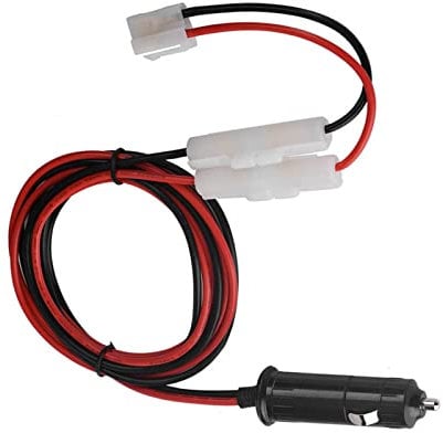 T Shape Power Cable Cord Cigarette Lighter forMobile Radio - Robust & Durable, Car Charger Fuse 10A, Input Voltage 12-14V