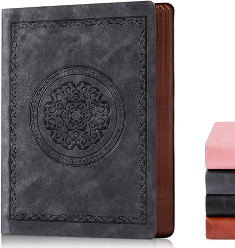 NATTHSWE Notizbuch A5 Liniert mit 300 Seiten & Softcover - 80g/m² Papier für Büro, Schule, Studium, Haushalt | Planungstagebuch, Business-Schreibbuch