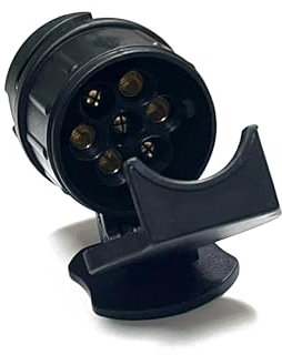 JVJ Anhänger Adapter 7 auf 13 polig Steckverbinder für Anhängerkupplung PKW und Anhänger Trailer Adapter 7 Pol auf 13 Anhängeradapter