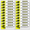20 Stück Achtung dieses Objekt ist Alarmgesichert in A6 Alarmanlage 25 x 9 cm Sticker mit UV Schutz für Außen-und Innenbereich