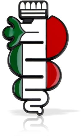 Auto Emblem Aufkleber für Alfa Romeo Giulietta Giulia Mito Stelvio GT 147 156 159 166, 3D Auto Logo Aufkleber Kühlergrill Front Motorhaube Kofferraum Abzeichen, Auto Dekoration Ersatz Zubehör