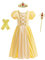 Lito Angels Prinzessin Belle die Schöne und das Biest Kleid Kostüm Verkleidung mit Zubehör für Kinder Mädchen Größe 4-5 Jahre 110 (Tag-Nummer 110)