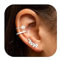 ORAZIO 3 Stücke Ear Cuff Silber Damen Ohrklemme Fake Helix Ohrringe Ohrmanschette Earcuff Silber Fake Piercing Ohrringe Ohrclips Damen Ohne Ohrlöcher Ohrschmuck