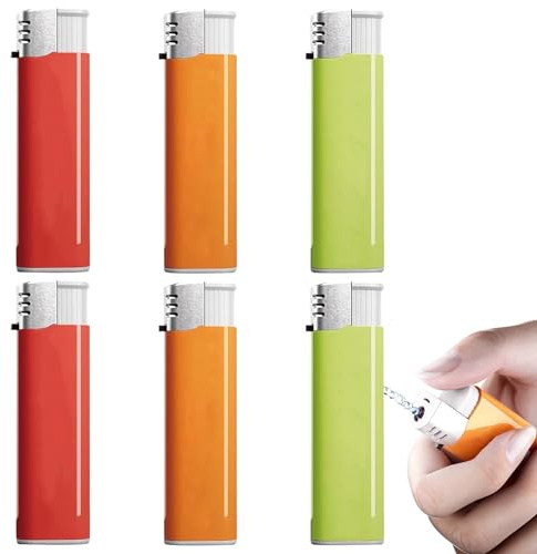 GUTERTOP 6 Stück Mini Wasserpistole Feuerzeug, Lustiges Wasser Feuerzeug Trickspielzeug, Mini Wasserpistolen für Erwachsene Party Streiche