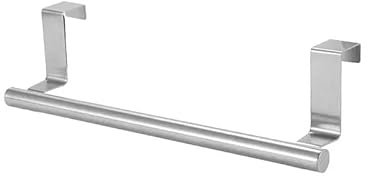 WANGBINGXING Toalleros De BañO Toallero sobre la Puerta Toallero Barra Soporte for Colgar Acero Inoxidable Mueble de Cocina for baño Blanco Negro Trapo de Toalla Toallero(Silver,S 23X6.2cm)